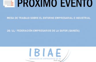 IBIAE participará en Gandía en una mesa de trabajo sobre el entorno industrial y empresarial